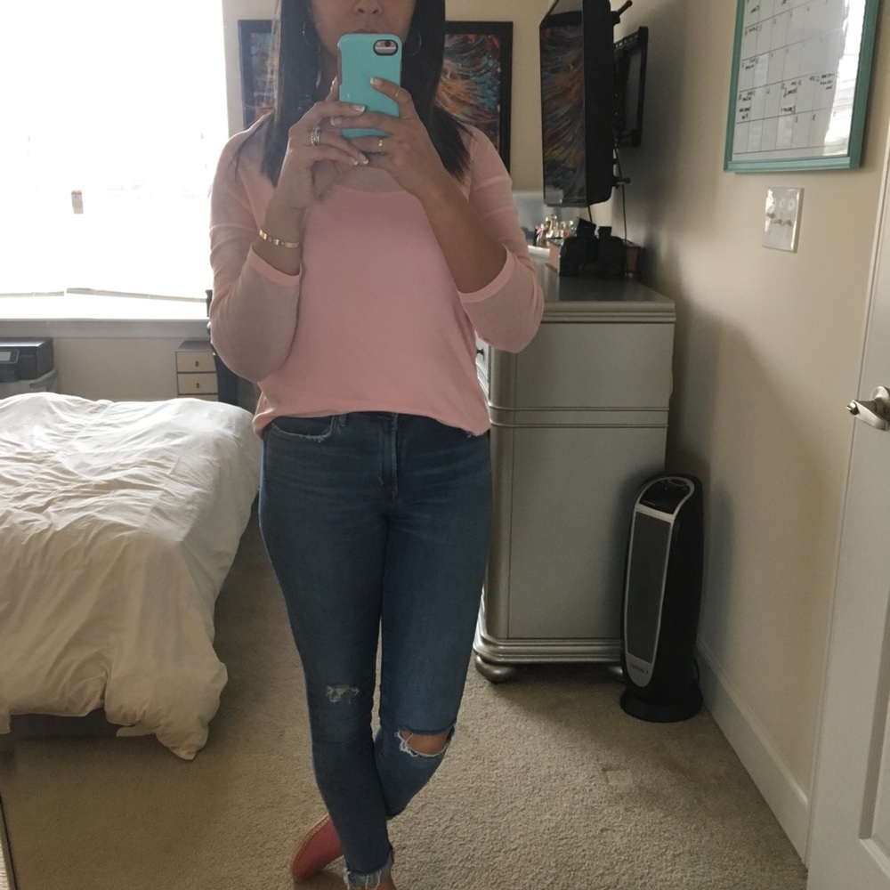 Armani exchange pink long sleeve shirt - Picture 2 of 7